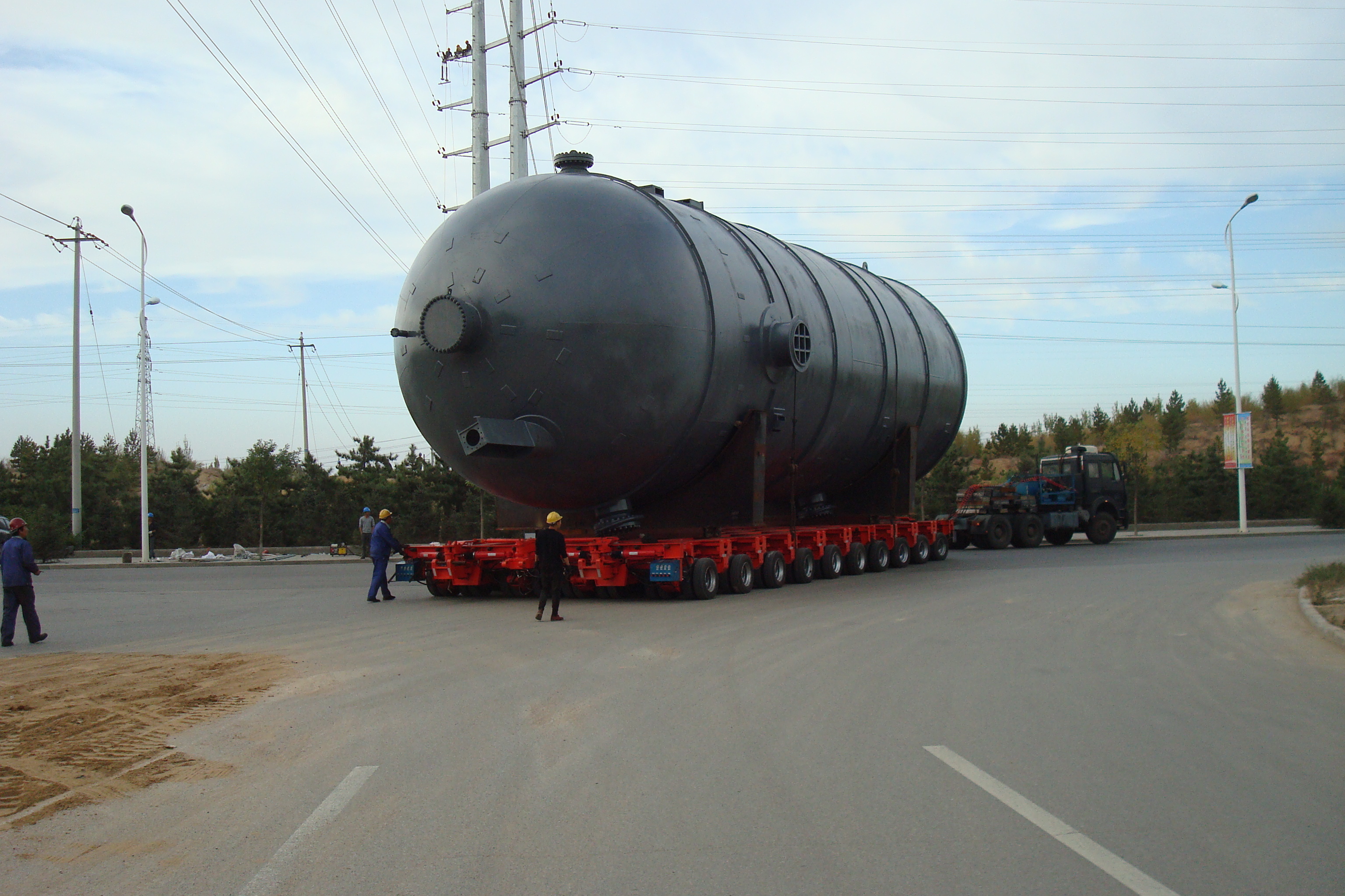 液压轴线车